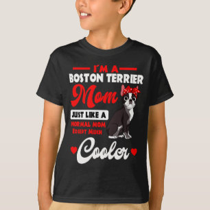 Boston terrier mamma amerikansk gentleman hund mor t shirt