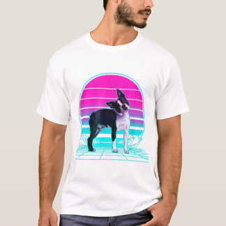 Boston Terrier mamma, Boston Terrier pappa, hund l T Shirt