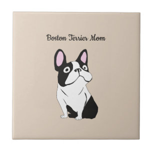 Boston terrier-mamma kakelplatta