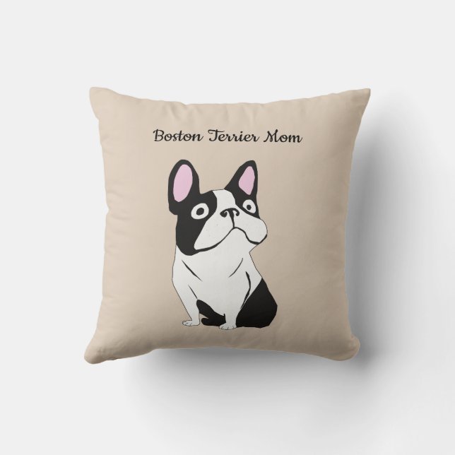 Boston terrier-mamma kudde (Baksida)