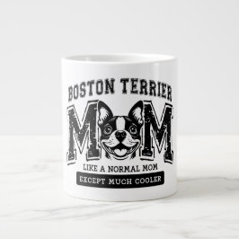 Boston Terrier Mamma men mycket Cooler Jumbo Mugg