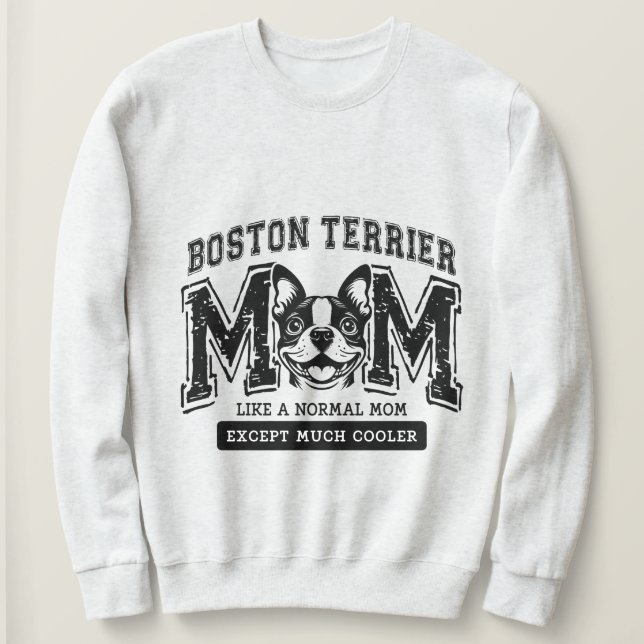 Boston Terrier Mamma, men mycket kolerkvinnor T Shirt (Design framsida)