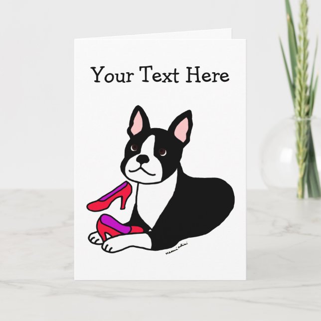 Boston Terrier Mamma (Mors dag-gåvor) Kort (Framsida)