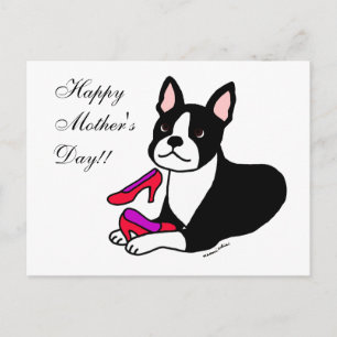 Boston Terrier Mamma (Mors dag-gåvor) Vykort