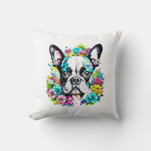 Boston Terrier Mamma Pawprint Kudde