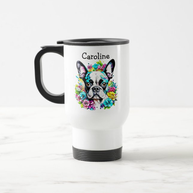 Boston Terrier Mamma Personlig Resemugg (Vänster)