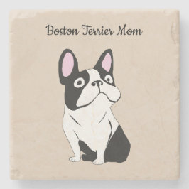 Boston terrier-mamma stenunderlägg