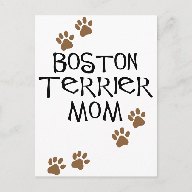 Boston Terrier Mamma Vykort (Framsida)