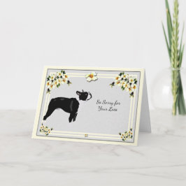 Boston Terrier med Dogwoodsympati Kort