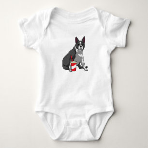 Boston Terrier med Drink T Shirt