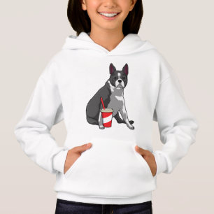 Boston Terrier med Drink T Shirt