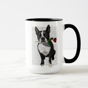 Boston Terrier med Ro i Mouth Mugg