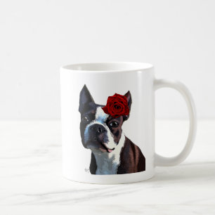Boston Terrier med Ro på Head Kaffemugg