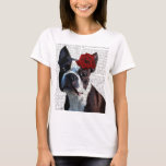 Boston Terrier med Ro på Head Tröja<br><div class="desc">Husdjur</div>