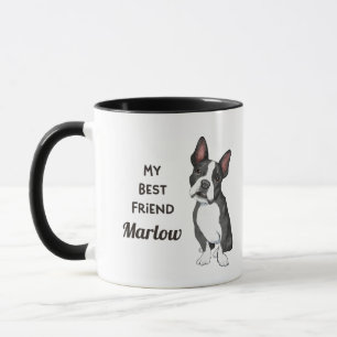 Boston Terrier Mitt bästa vändelsnamn Mugg