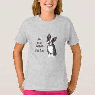 Boston Terrier Mitt bästa vändelsnamn T Shirt