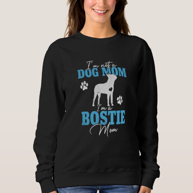 Boston Terrier Mom Dog  for Women Mother's Day T Shirt (Framsida)