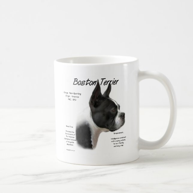 Boston Terrier Möte rasen Kaffemugg (Höger)