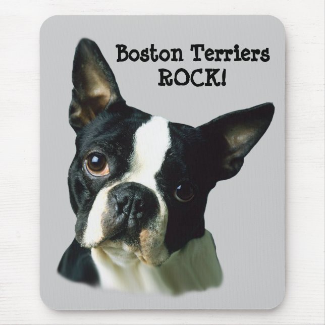 Boston Terrier Mousepad Musmatta (Framsidan)