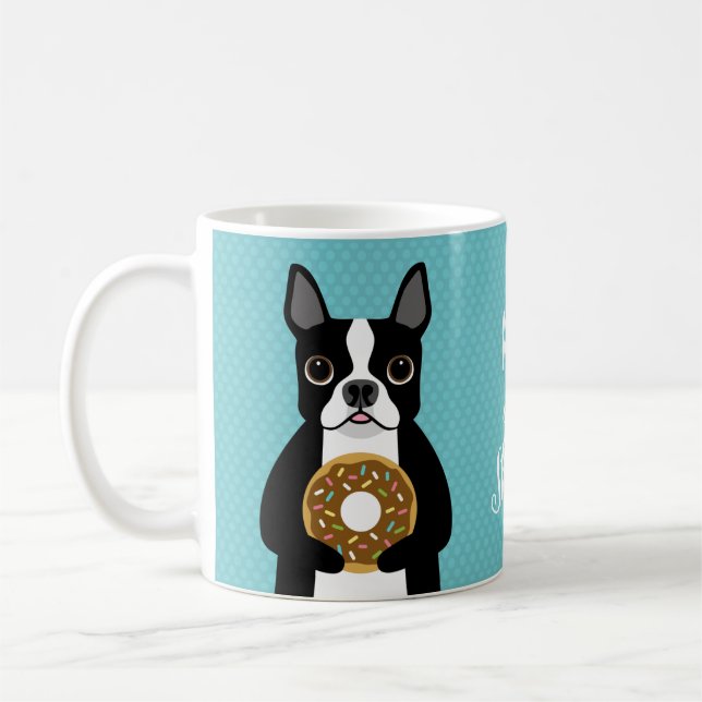 Boston Terrier Mugg (Vänster)