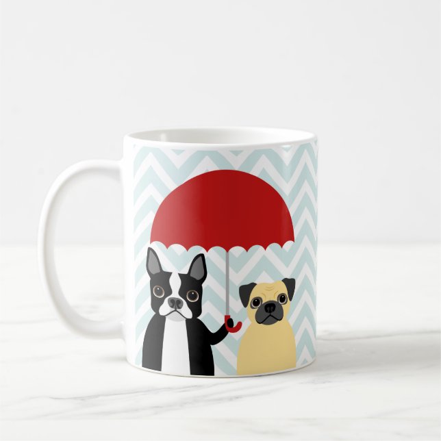 Boston Terrier Mugg (Vänster)