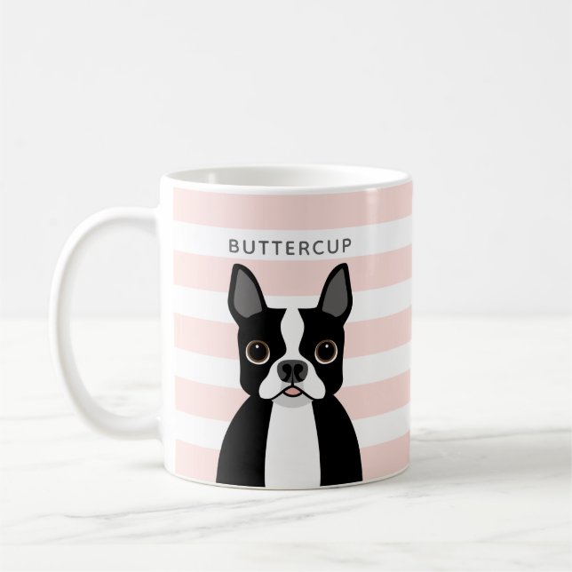 Boston Terrier Mugg (Vänster)