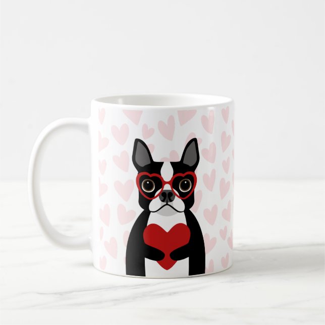 Boston Terrier Mugg (Vänster)