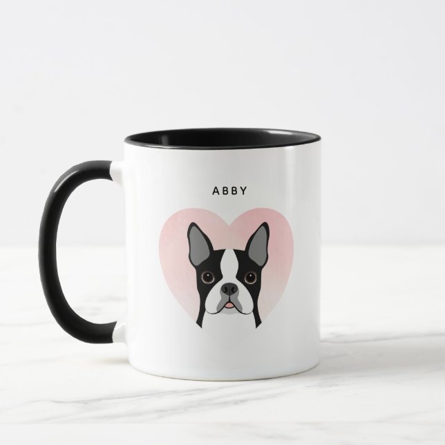 Boston Terrier Mugg (Vänster)