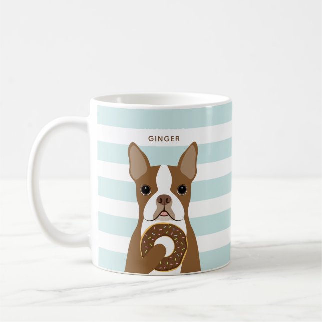Boston Terrier Mugg (Vänster)