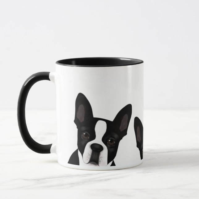 Boston Terrier Mugg (Vänster)