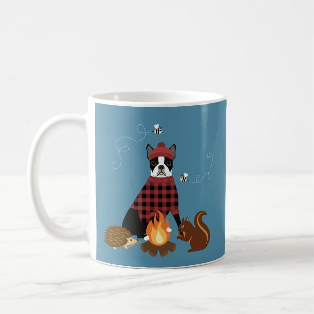 Boston Terrier Mugg (Vänster)