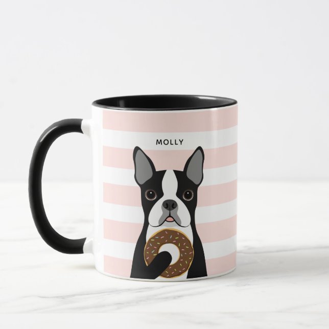 Boston Terrier Mugg (Vänster)