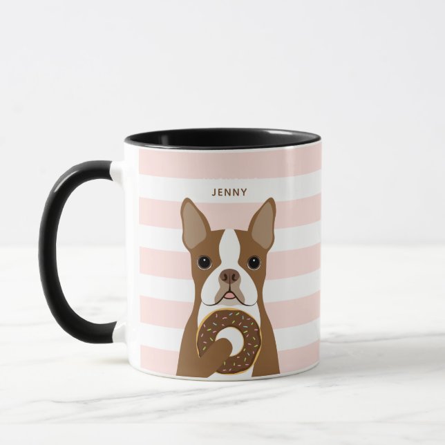 Boston Terrier Mugg (Vänster)