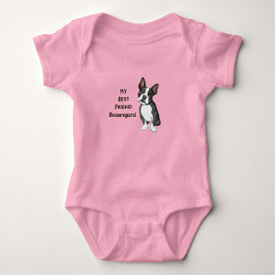 Boston Terrier My Best Friend Custom Name Rosa T Shirt