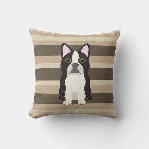 Boston Terrier Neutral randig Kudde