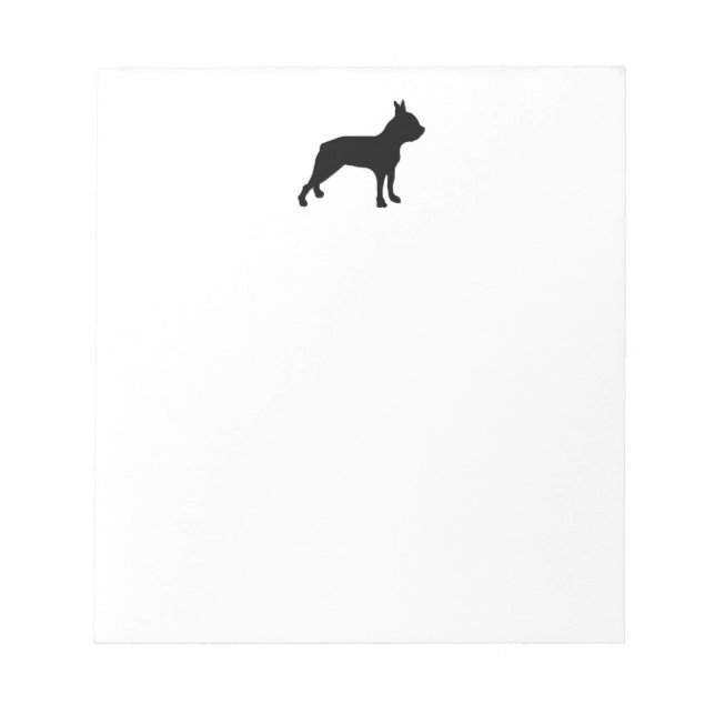 Boston Terrier Note Pad Anteckningsblock (Framsida)