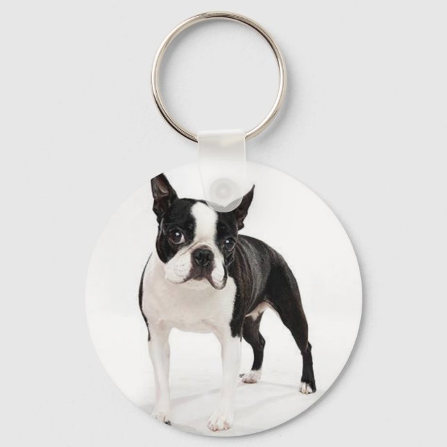 Boston Terrier Nyckelring (Framsida)