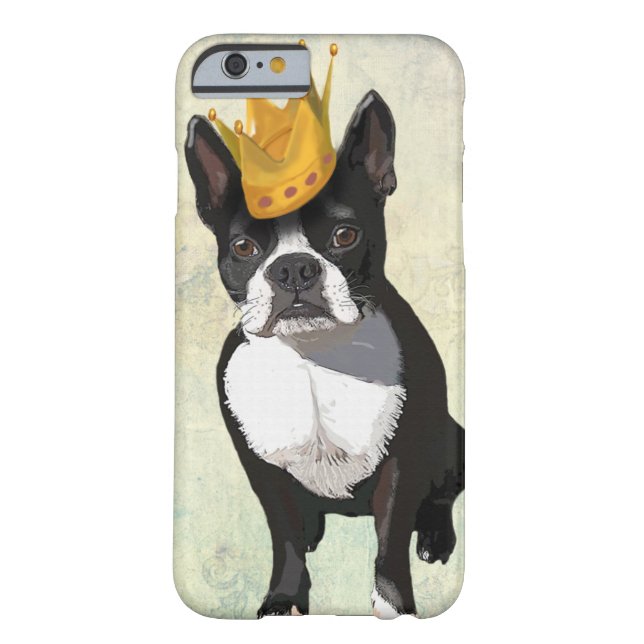Boston Terrier och Krona Case-Mate iPhone Skal (Baksidan)