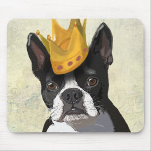 Boston Terrier och Krona Musmatta