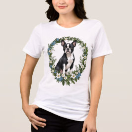 Boston Terrier och Massachusetts Mayflowers 1 T Shirt