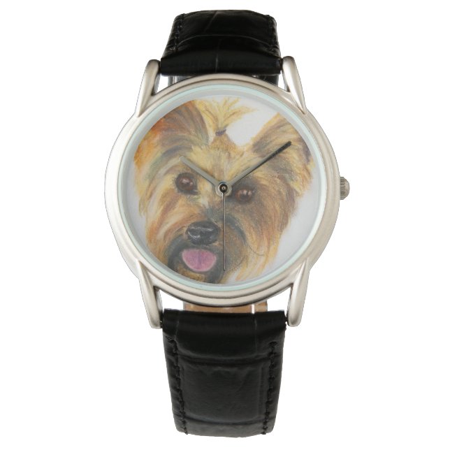 Boston Terrier Original Konst Armbandsur (Framsida)