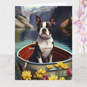 Boston Terrier på Paddle: A Scenia Äventyr Kort