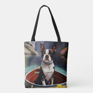 Boston Terrier på Paddle: A Scenia Äventyr Tygkasse