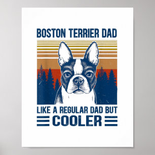 Boston Terrier Pappa Fars dag Poster