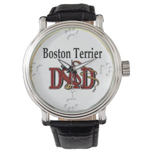 Boston Terrier Pappa-gåvor Armbandsur