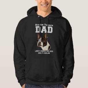 Boston Terrier Pappa som en vanlig ägare av Pappa  Hoodie