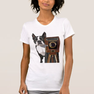 Boston Terrier Photographer 2 Tee