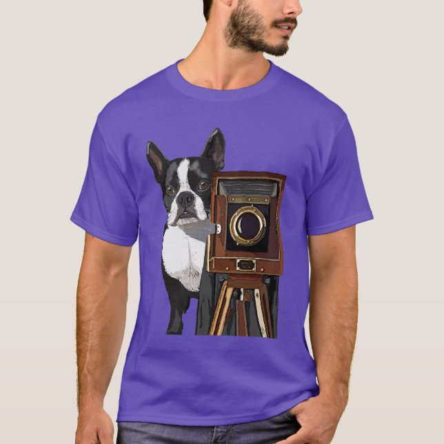 Boston Terrier Photographer 2 Tröja (Framsida)