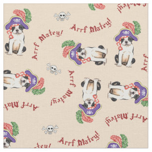 Boston Terrier Pirat Tyg