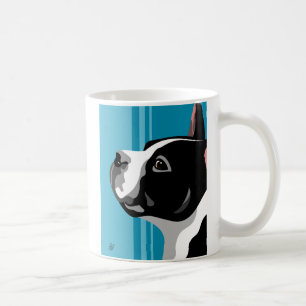 Boston Terrier Porträtt Coffee Mugg